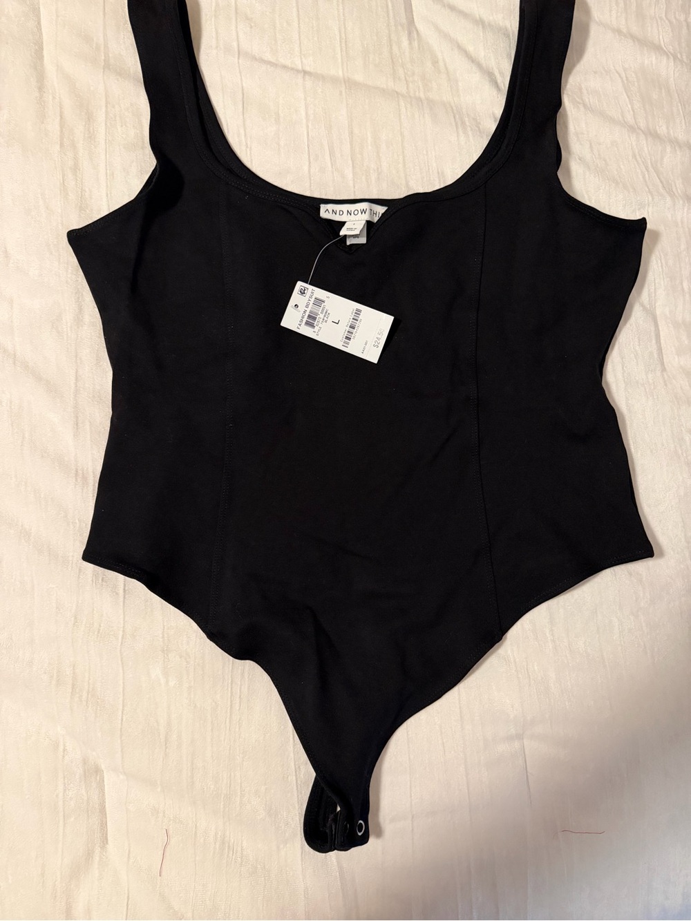 Women’s Black Scoop Neck One-Piece